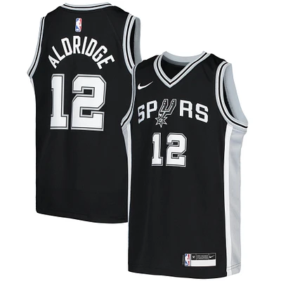 Youth Nike LaMarcus Aldridge Black San Antonio Spurs Swingman Jersey - Icon Edition