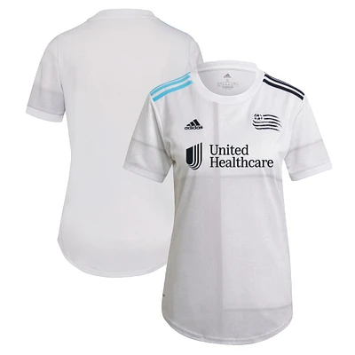 Women's adidas White New England Revolution 2021 The Fort Replica Jersey