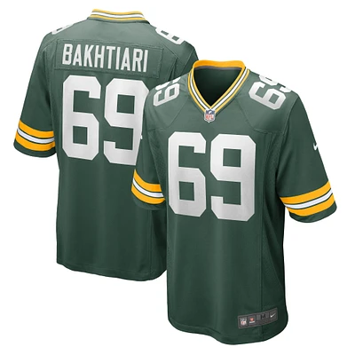 Men's Nike David Bakhtiari Green Green Bay Packers Game Team Jersey