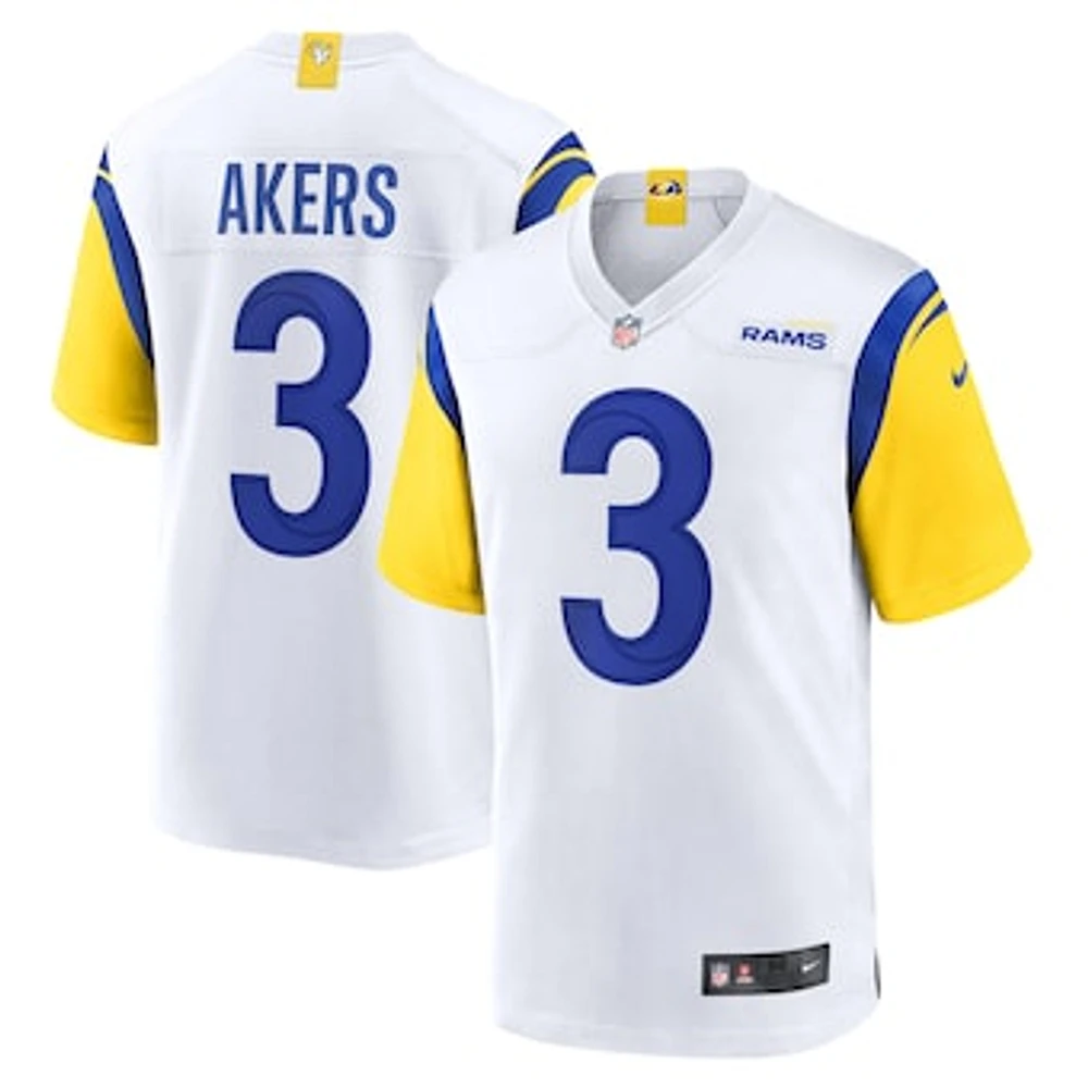 Men's Nike Cam Akers White Los Angeles Rams Game Jersey