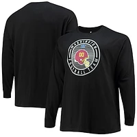 Men's Fanatics Black Washington Football Team Big & Tall Color Pop Long Sleeve T-Shirt