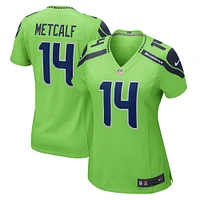 Women's Nike DK Metcalf Neon Green Seattle Seahawks Game Jersey