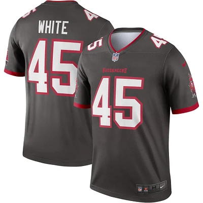 Men's Nike Devin White Pewter Tampa Bay Buccaneers Alternate Legend Player Performance Top