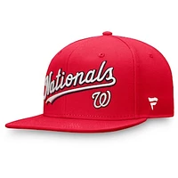 Men's Fanatics Red Washington Nationals Team Core Fitted Hat