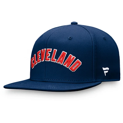 Men's Fanatics Navy Cleveland Indians Team Core Fitted Hat