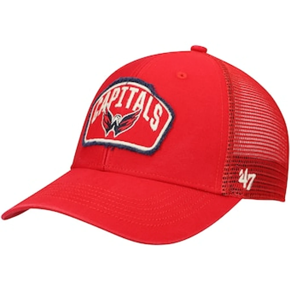 Men's '47 Red Washington Capitals Cledus MVP Trucker Snapback Hat