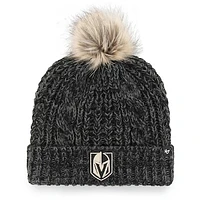 Women's '47 Black Vegas Golden Knights Meeko Cuffed Knit Hat with Pom