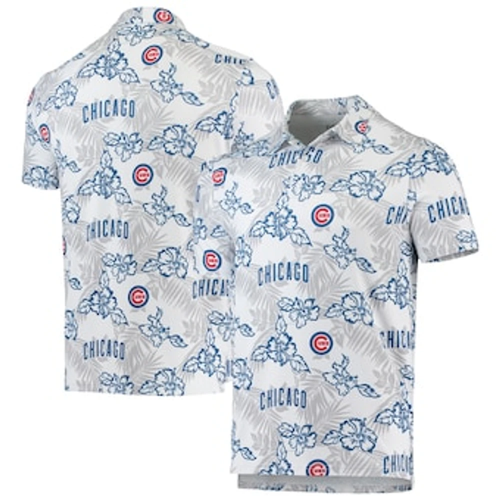 Men's Reyn Spooner White Chicago Cubs Performance Polo