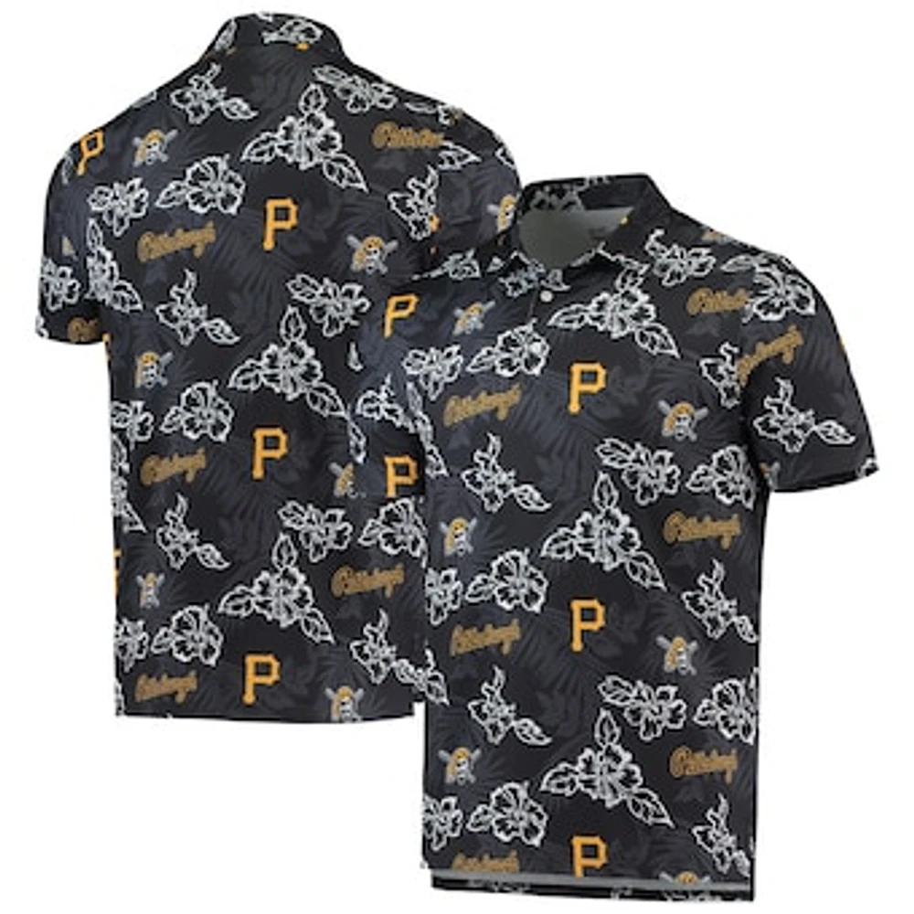 Men's Reyn Spooner Black Pittsburgh Pirates Performance Polo