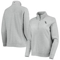 Women's Vineyard Vines Heather Gray Chicago White Sox Shep Shirt Quarter-Zip Sweatshirt