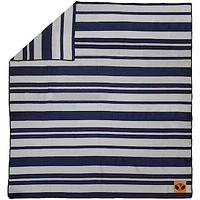 BYU Cougars 60'' x 70'' Acrylic Stripe Blanket with Faux Leather Logo Patch