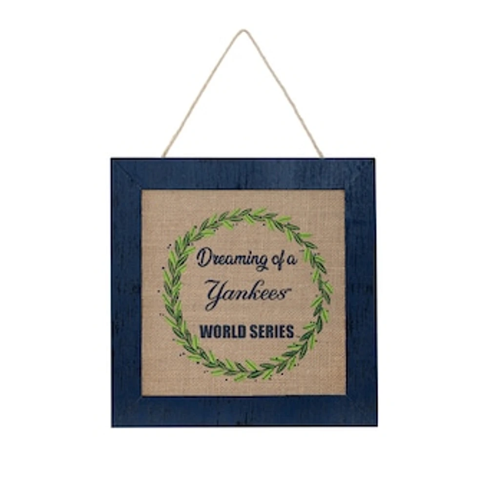 FOCO New York Yankees 12'' Double-Sided Burlap Sign