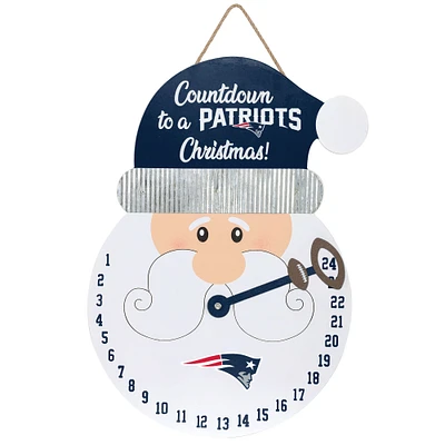 FOCO New England Patriots Countdown Santa Sign