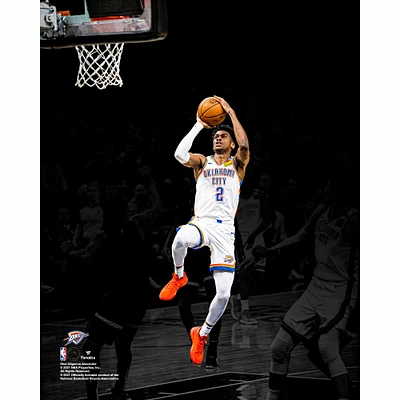Shai Gilgeous-Alexander Oklahoma City Thunder Unsigned Shoots the Ball Photograph