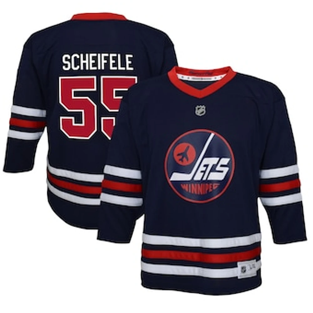 Preschool Mark Scheifele Navy Winnipeg Jets 2021/22 Alternate - Replica Player Jersey