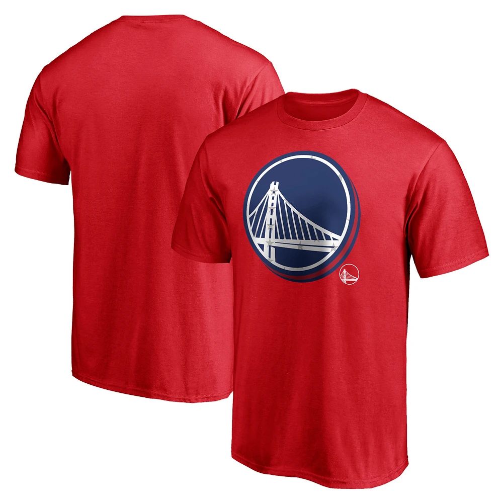 Men's Red Golden State Warriors White & Team T-Shirt
