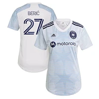 Women's adidas Robert Beric White Chicago Fire 2021 Secondary Replica Jersey