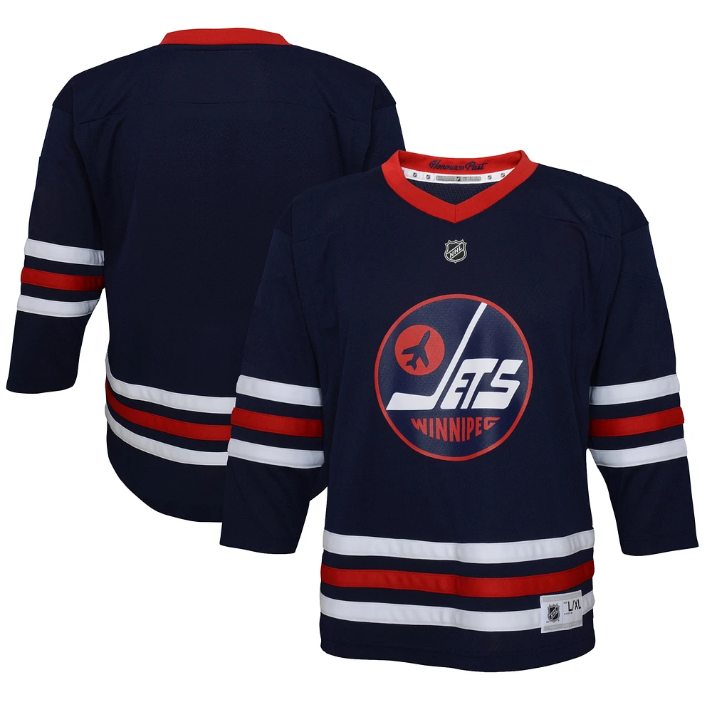 Infant Navy Winnipeg Jets 2021/22 Alternate Replica Jersey