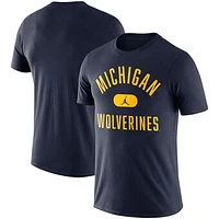 Men's Jordan Brand Navy Michigan Wolverines Team Arch T-Shirt