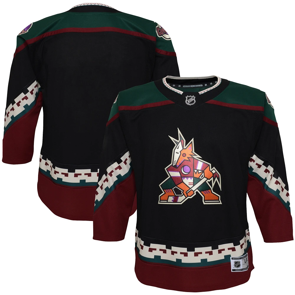 Youth Black Arizona Coyotes Home - Premier Jersey