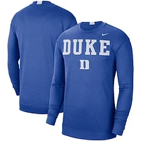 Men's Nike Royal Duke Blue Devils 2021/22 Basketball Team Spotlight Performance Long Sleeve T-Shirt