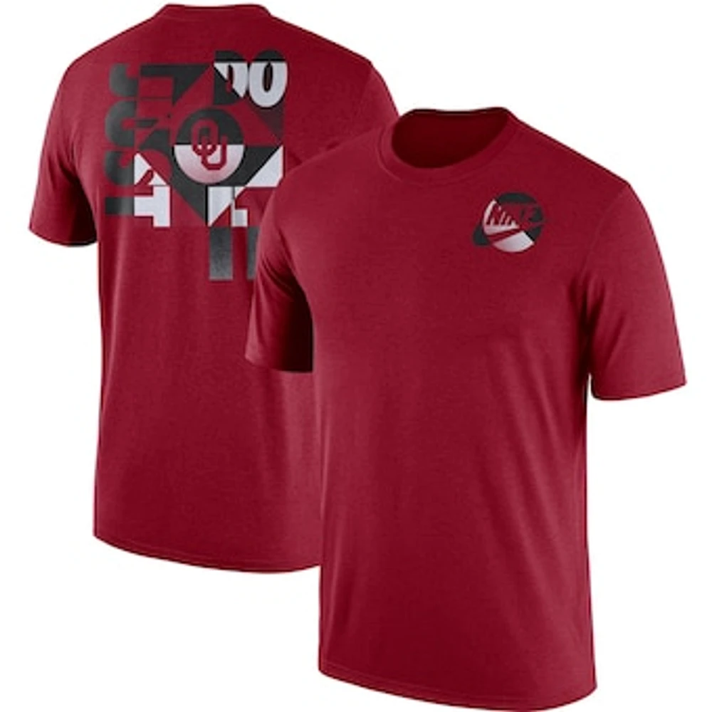 Men's Nike Crimson Oklahoma Sooners Just Do It Max 90 T-Shirt