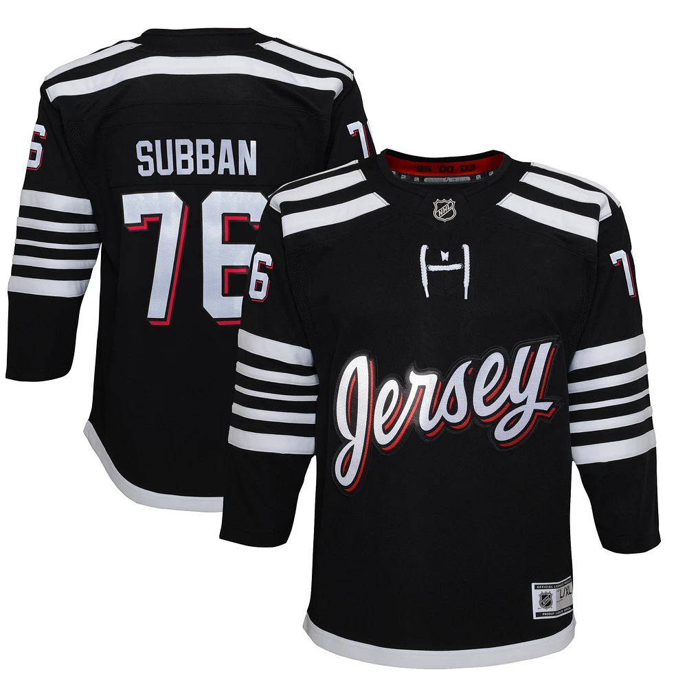 Youth P.K. Subban Black New Jersey Devils 2021/22 Alternate - Premier Player Jersey