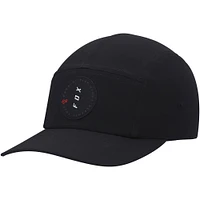 Men's Fox Black Clean Up Five Panel - Snapback Hat