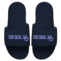 Youth ISlide Navy Hampton Pirates Real Logo Slide Sandals