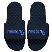 Youth ISlide Navy Hampton Pirates Real Logo Slide Sandals