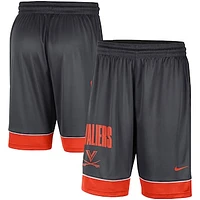 Men's Nike Charcoal/Orange Virginia Cavaliers Fast Break Shorts