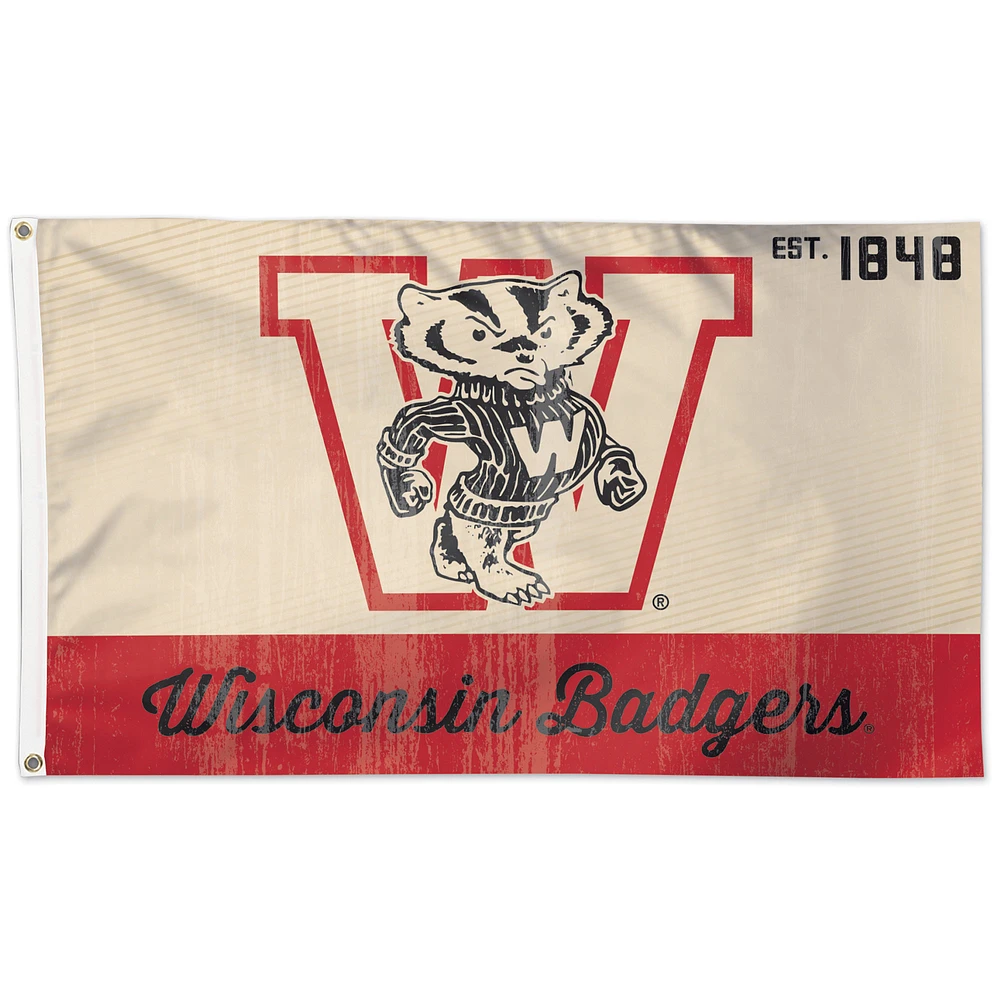 WinCraft Wisconsin Badgers 3' x 5' Vault One-Sided Flag