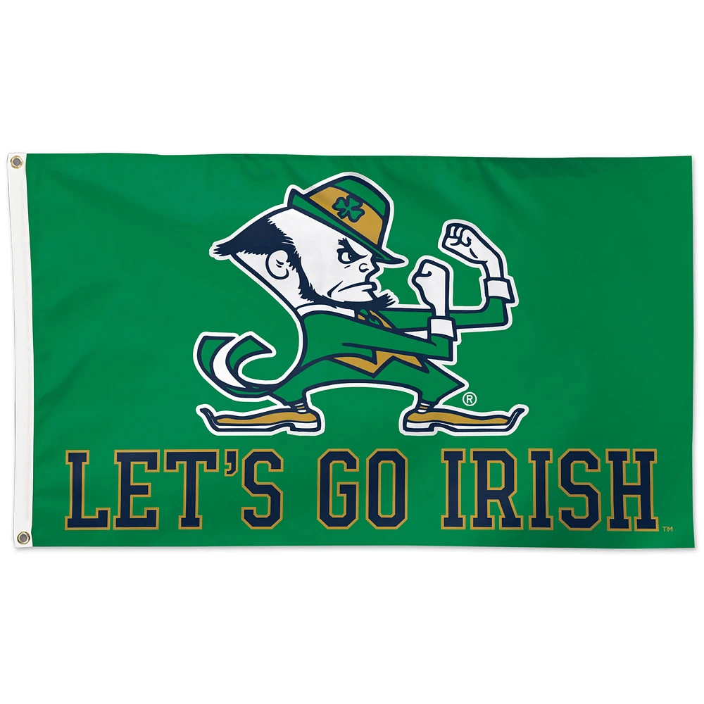 WinCraft Notre Dame Fighting Irish 3' x 5' Mascot One-Sided Flag