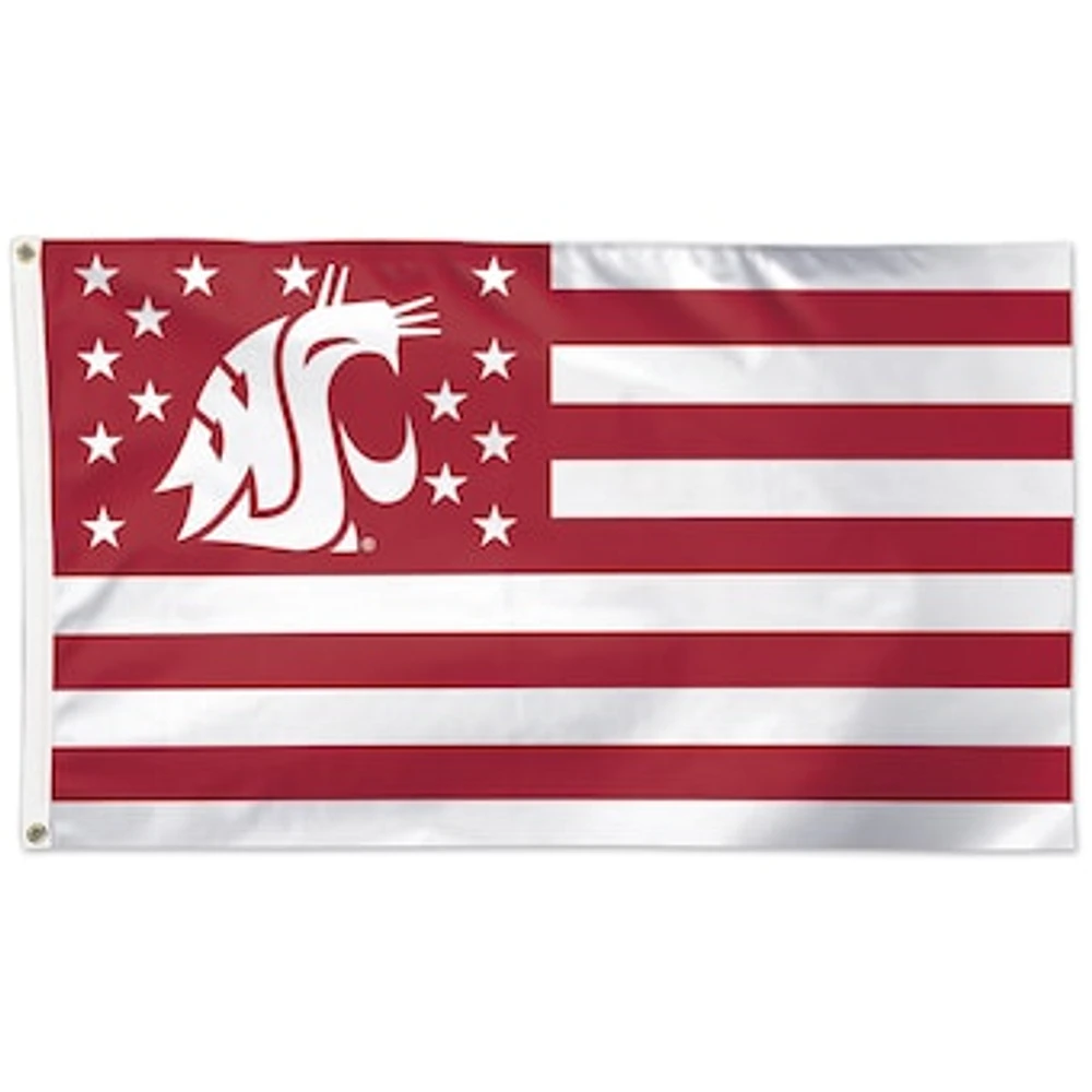 WinCraft Washington State Cougars 3' x 5' Stars & Stripes One-Sided Flag