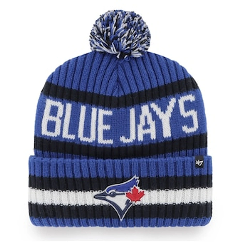 Men's '47 Royal Toronto Blue Jays Bering Cuffed Knit Hat with Pom