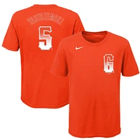 Youth Nike Mike Yastrzemski Orange San Francisco Giants City Connect Name & Number T-Shirt