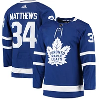 Men's adidas Auston Matthews Blue Toronto Maple Leafs Home Primegreen Authentic Jersey