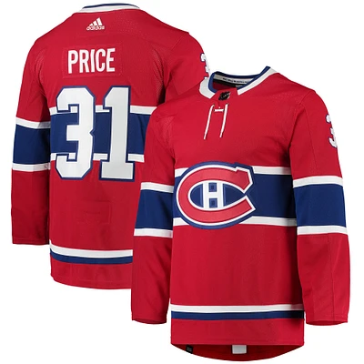 Men's adidas Carey Price Red Montreal Canadiens Home Primegreen Authentic Jersey