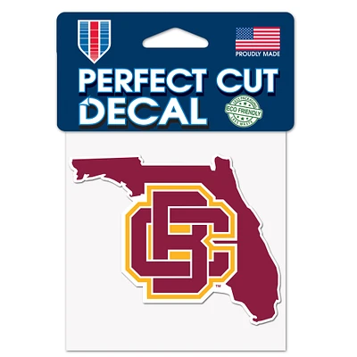 WinCraft Bethune-Cookman Wildcats 4'' x 4'' State Perfect Cut Decal