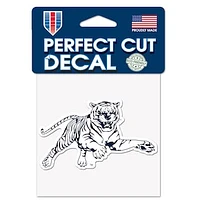 WinCraft Jackson State Tigers 4'' x 4'' Perfect Cut Decal