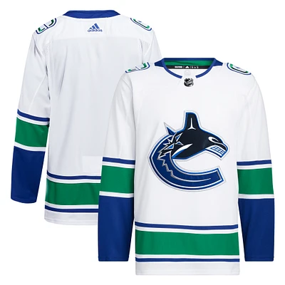 Men's adidas White Vancouver Canucks Away - Primegreen Authentic Jersey