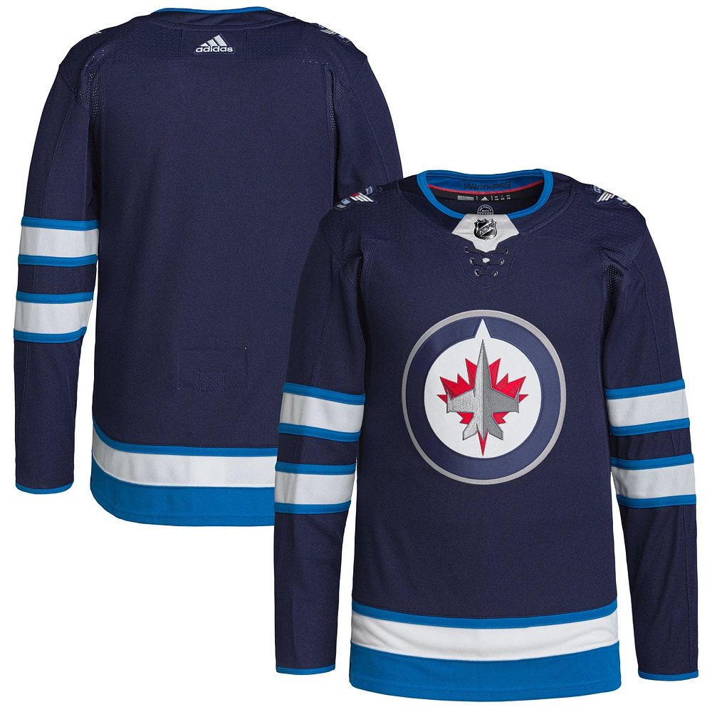 Men's adidas Navy Winnipeg Jets Home - Primegreen Authentic Jersey