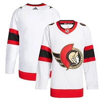 Men's adidas White Ottawa Senators Away - Primegreen Authentic Jersey
