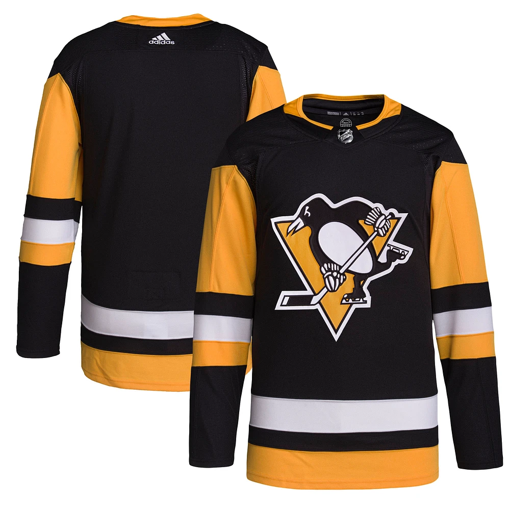 Men's adidas Black Pittsburgh Penguins Home - Authentic Primegreen Jersey