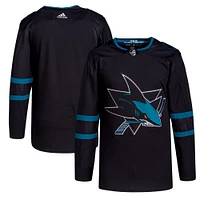 Men's adidas Black San Jose Sharks Alternate - Authentic Primegreen Jersey