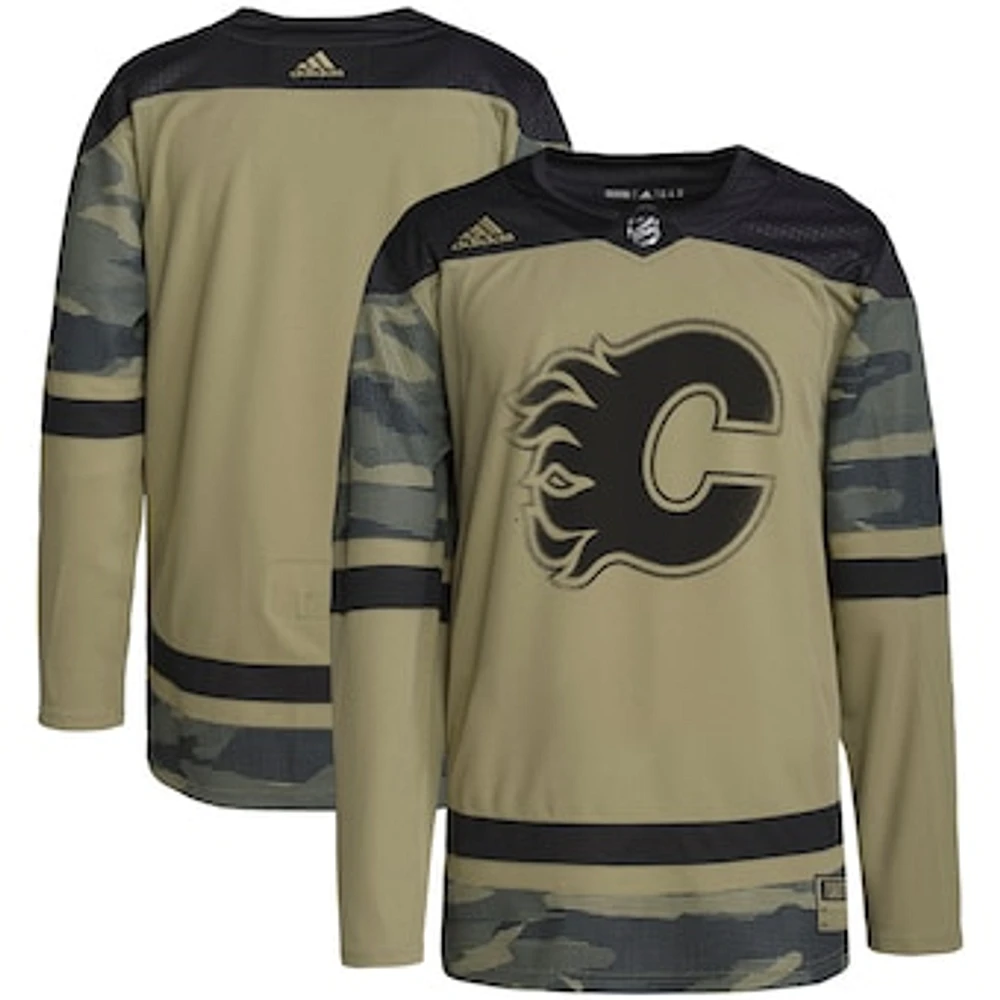 Men's adidas Camo Calgary Flames Military Appreciation Team Authentic Practice Jersey