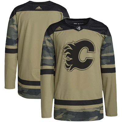Men's adidas Camo Calgary Flames Military Appreciation Team Authentic Practice Jersey
