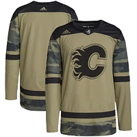 Men's adidas Camo Calgary Flames Military Appreciation Team Authentic Practice Jersey