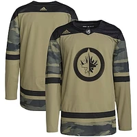 Men's adidas Camo Winnipeg Jets Military Appreciation Team Authentic Practice Jersey
