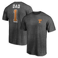 Men's Charcoal Tennessee Volunteers Number One Dad T-Shirt